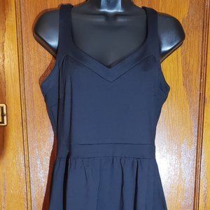 Cynthia Rowley Mini Tank Dress Size M Medium Black Pockets Stretch